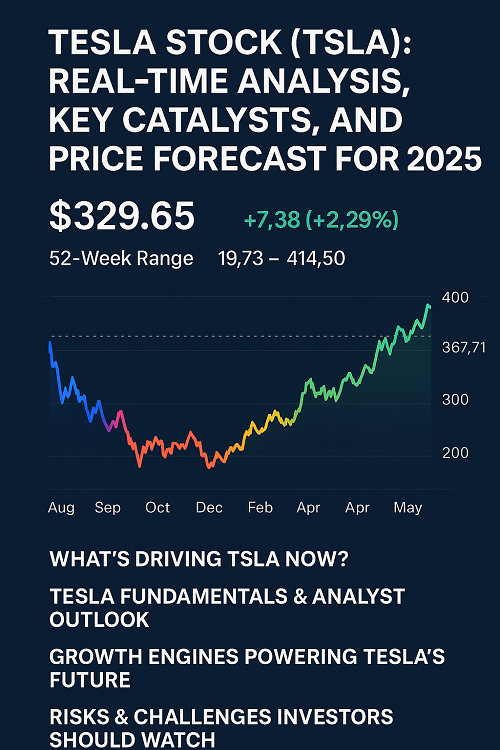 Tesla Stock (TSLA): Real-Time Analysis, Key Catalysts, and Price Forecast for 2025