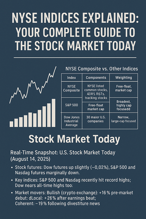 NYSE Indices Explained: Your Guide to the Stock Market – August 14, 2025